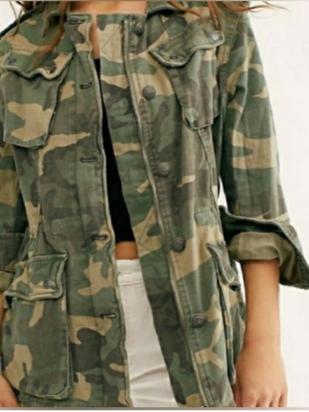 Free People Not Your Brothers Camo Jacket - Picture 2 of 5